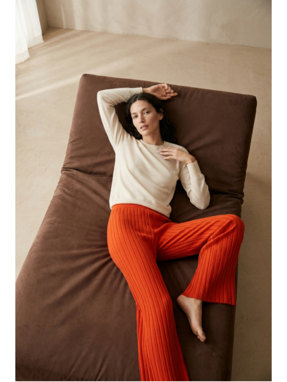 THE ROW Wide Leg Pleated Pants Size S